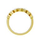Pear & Oval Bezel Half Eternity Band  0.949 Carat Lab Grown Diamond