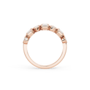 Pear & Emerald Bezel Half Eternity Band 1.462 Carat Lab Grown Diamond