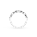 Pear & Emerald Bezel Half Eternity Band 1.462 Carat Lab Grown Diamond