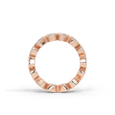 Oval and Emerald Bezel Eternity Band  1.761 Carat Lab Grown Diamond