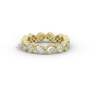 Oval and Emerald Bezel Eternity Band  1.761 Carat Lab Grown Diamond