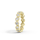 Oval and Emerald Bezel Eternity Band  1.761 Carat Lab Grown Diamond