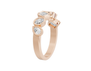 Pear,emerald and Oval  Half Bezel Eternity Band 1.267 Carat Lab Grown Diamond
