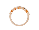Pear,emerald and Oval  Half Bezel Eternity Band 1.267 Carat Lab Grown Diamond