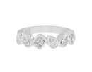 Pear,emerald and Oval  Half Bezel Eternity Band 1.267 Carat Lab Grown Diamond