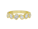 Pear,emerald and Oval  Half Bezel Eternity Band 1.267 Carat Lab Grown Diamond