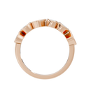 Emerald,Pear and Oval Half Bezel Eternity Band 1.145 Carat Lab Grown Diamond
