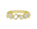 Golden Static Eternity Band - Lab Diamond Ring