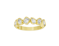 Mixed-shape eternity ring with lab diamonds