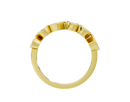 Gold ring with a clear background