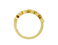 Gold ring with a clear background