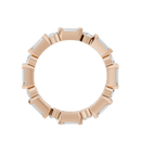 Bagutte and round half bezel band 2.438 Carat Lab Grown Diamond