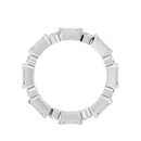 Bagutte and round half bezel band 2.438 Carat Lab Grown Diamond