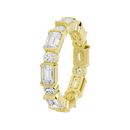 Bagutte and round half bezel band 2.438 Carat Lab Grown Diamond