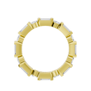 Bagutte and round half bezel band 2.438 Carat Lab Grown Diamond