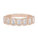 Emerald Bliss Half Eternity Bezel Band 1.649 Carat Lab Grown Diamond