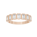 Emerald Bliss Half Eternity Bezel Band 1.649 Carat Lab Grown Diamond