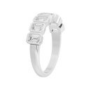 Emerald Bliss Half Eternity Bezel Band 1.649 Carat Lab Grown Diamond