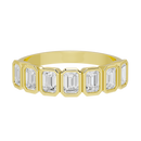 Emerald Bliss Half Eternity Bezel Band 1.649 Carat Lab Grown Diamond