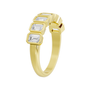 Emerald Bliss Half Eternity Bezel Band 1.649 Carat Lab Grown Diamond