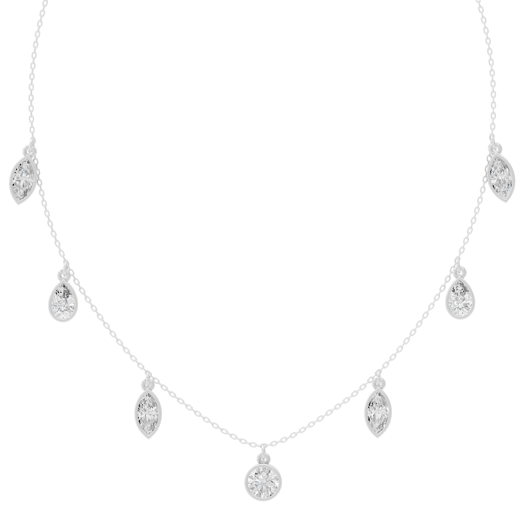 Cascade Dance 3.935 Lab Grown Diamond Necklace