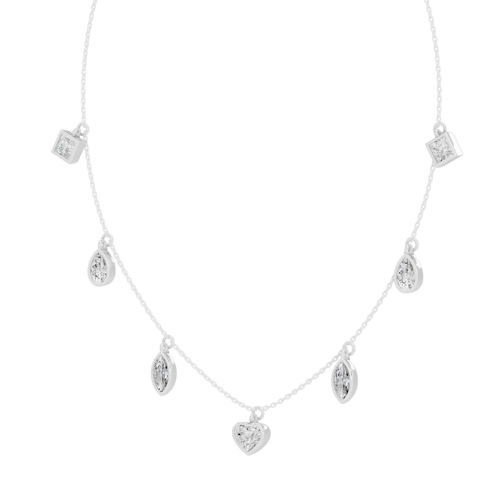 Dewdrop Dance 4.368 Lab Grown Diamond Necklace
