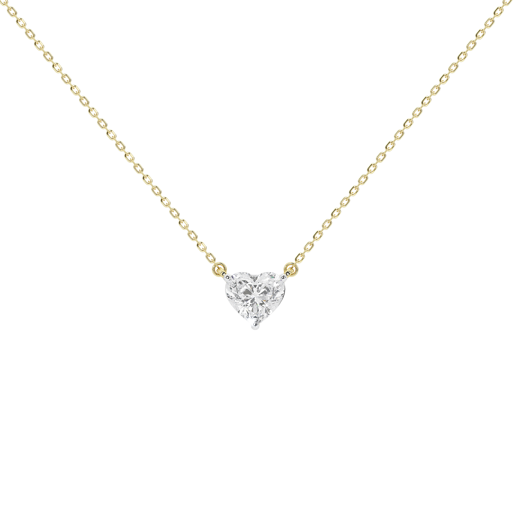 A heart 1.315 Lab Grown Diamond Pendant
