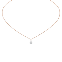Soft Pear 1.058 Lab Grown Diamond Pendant