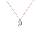 Soft Pear 1.058 Lab Grown Diamond Pendant