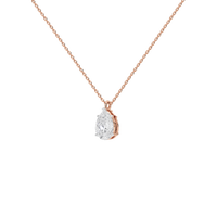 Soft Pear 1.058 Lab Grown Diamond Pendant
