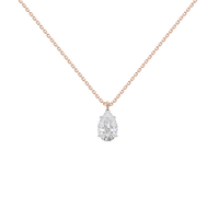 Soft Pear 1.058 Lab Grown Diamond Pendant