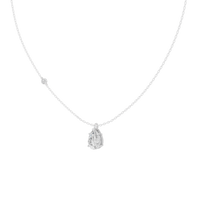 Soft Pear 1.058 Lab Grown Diamond Pendant