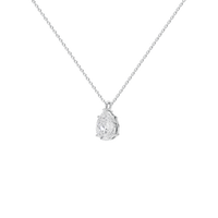 Soft Pear 1.058 Lab Grown Diamond Pendant