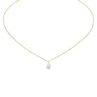 Soft Pear 1.058 Lab Grown Diamond Pendant