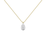 Soft Pear 1.058 Lab Grown Diamond Pendant