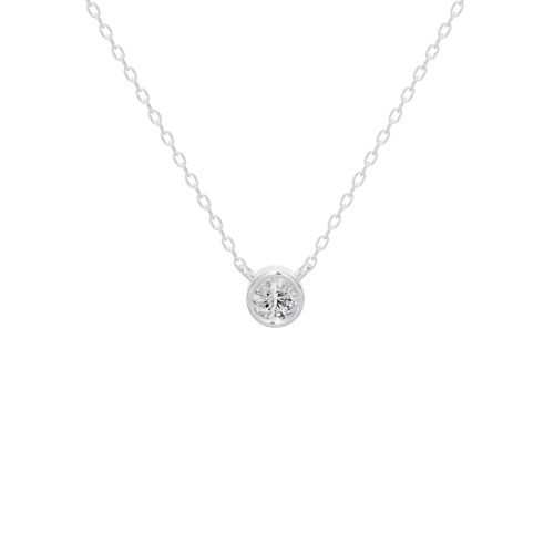 Vela Linear Lab Diamond Pendant