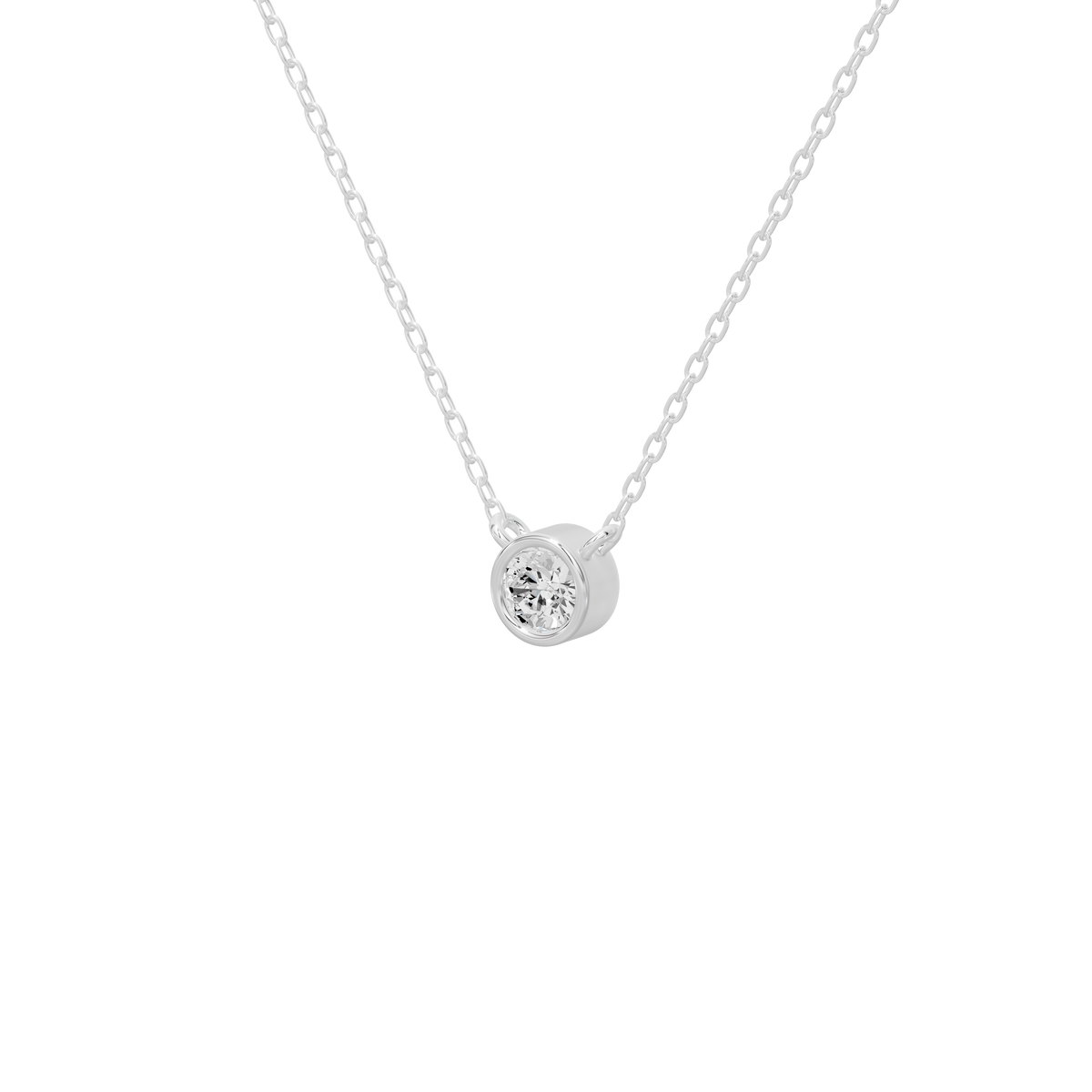 Vela Linear Lab Diamond Pendant