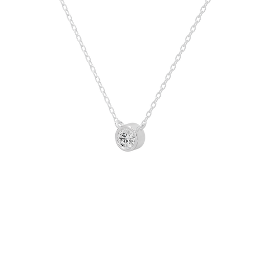 Vela Linear Lab Diamond Pendant