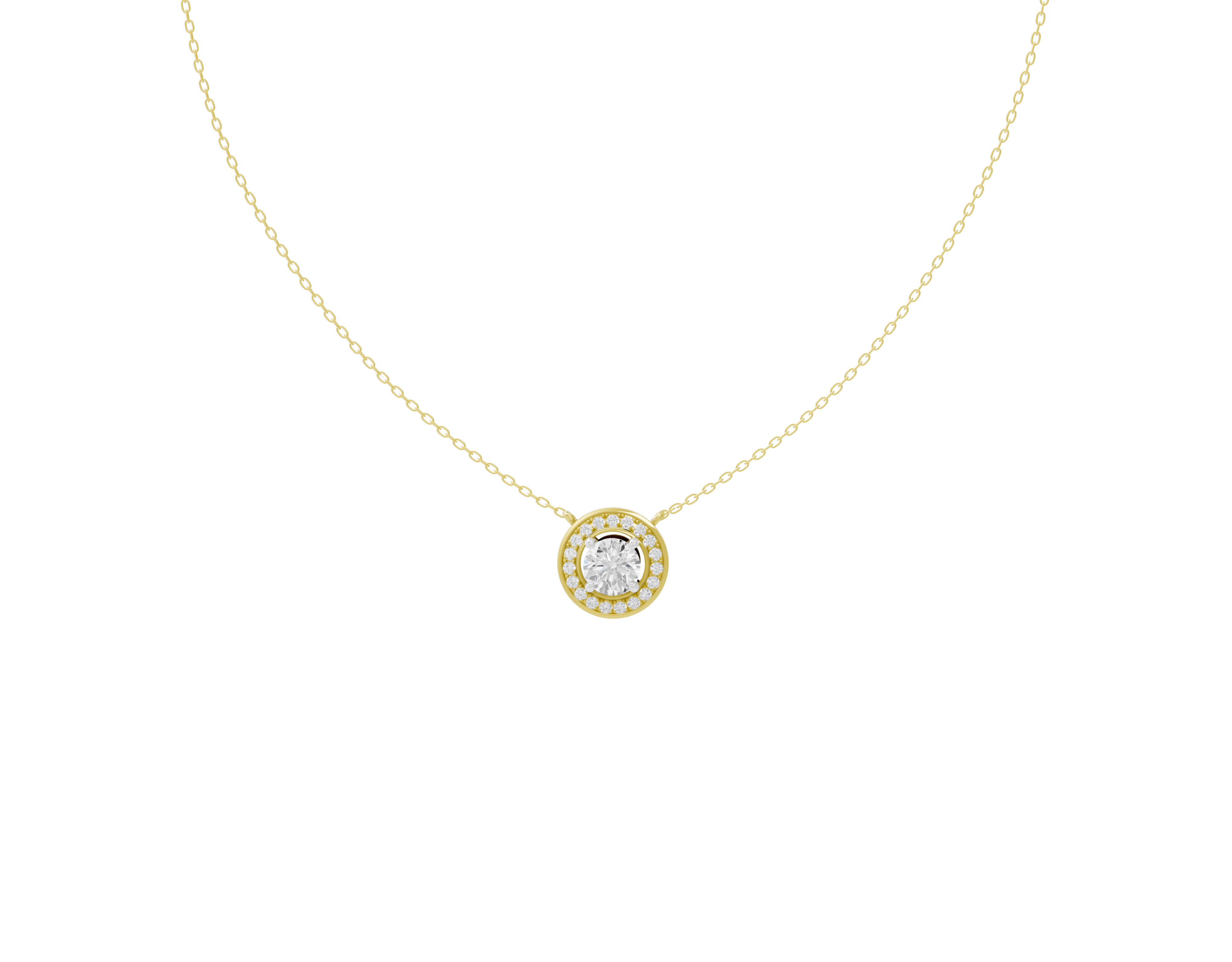 Solo Glow - Lab Diamond Pendant