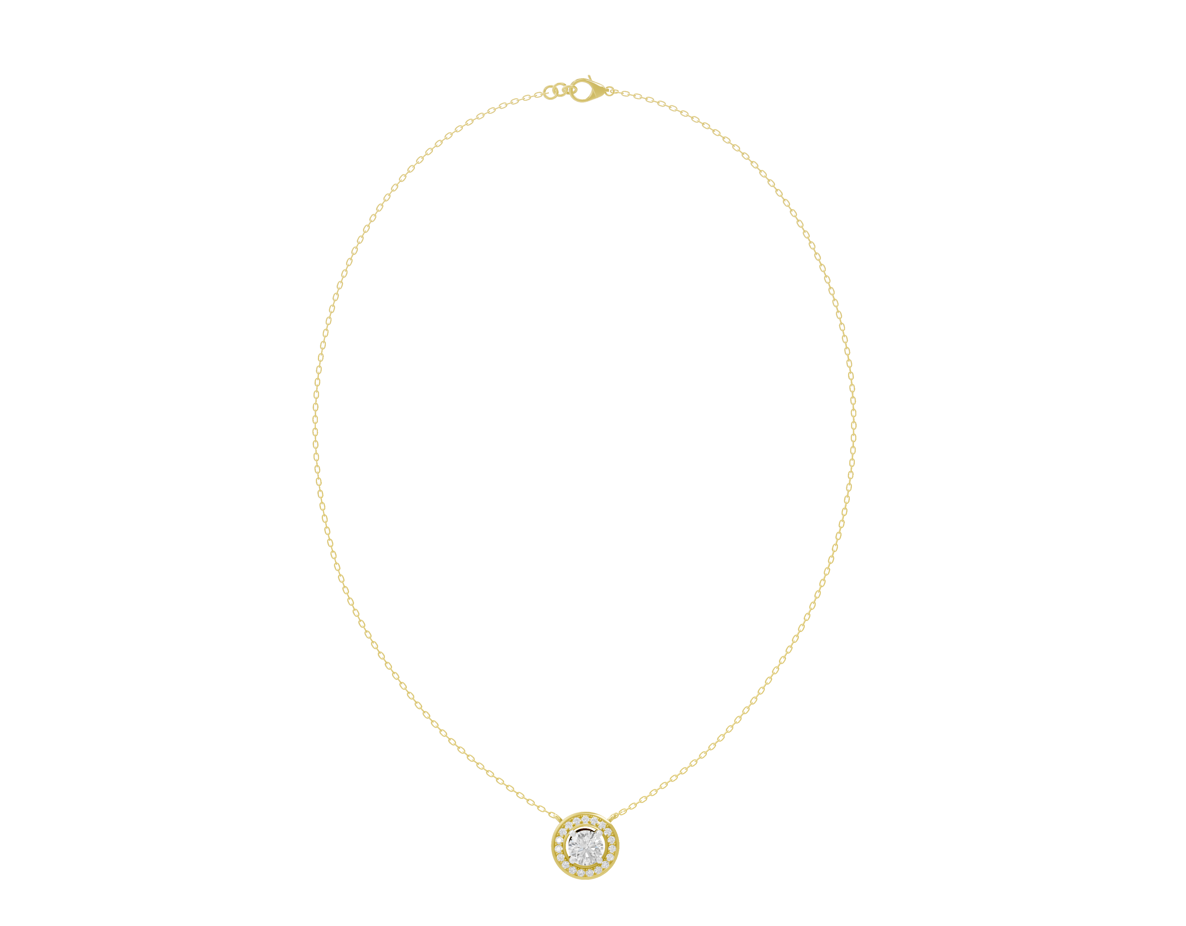 Solo Glow - Lab Diamond Pendant