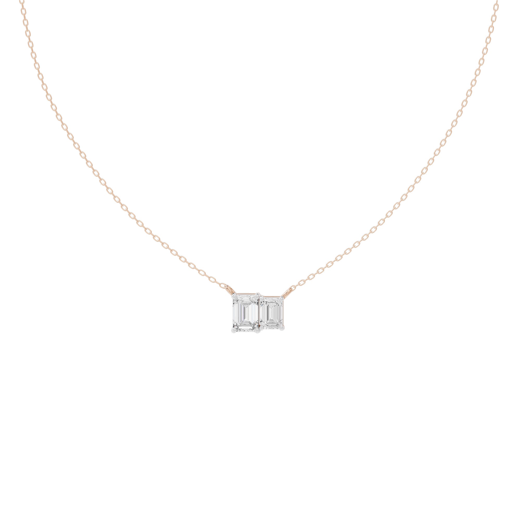 Tide Twins 1.667 Carat Lab Grown Diamond Pendant