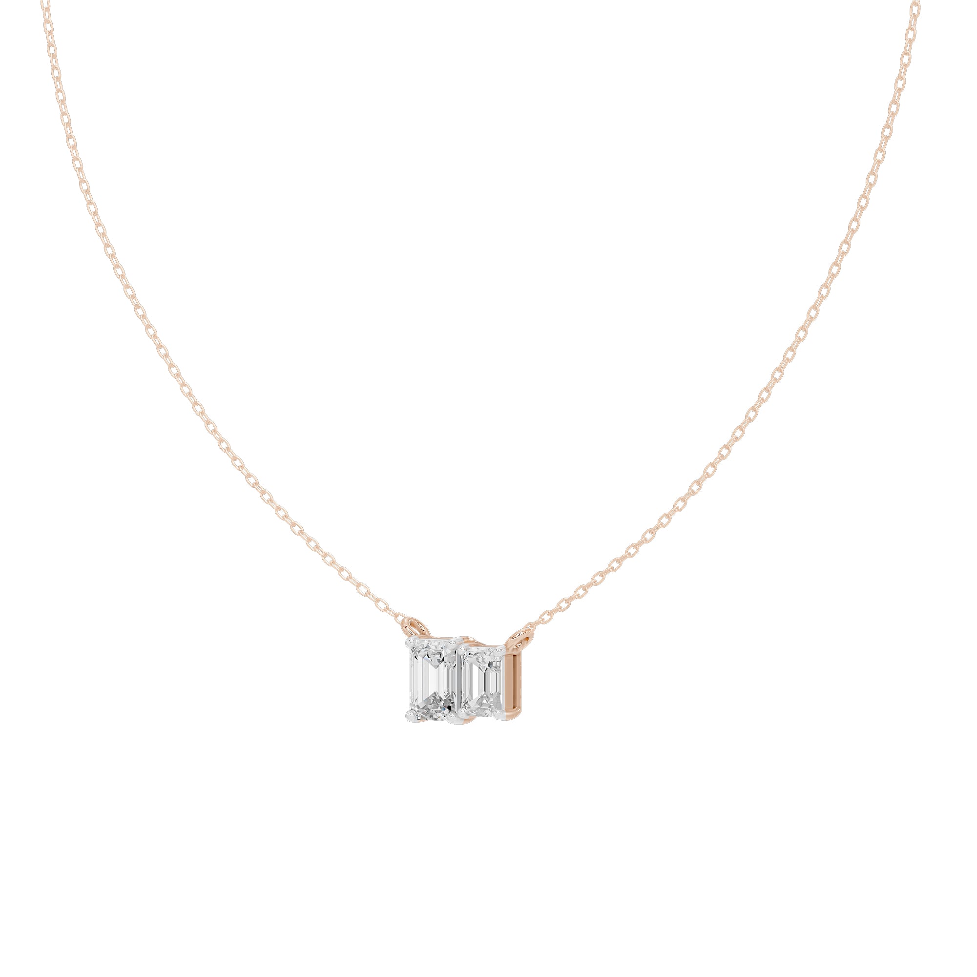 Tide Twins 1.667 Carat Lab Grown Diamond Pendant