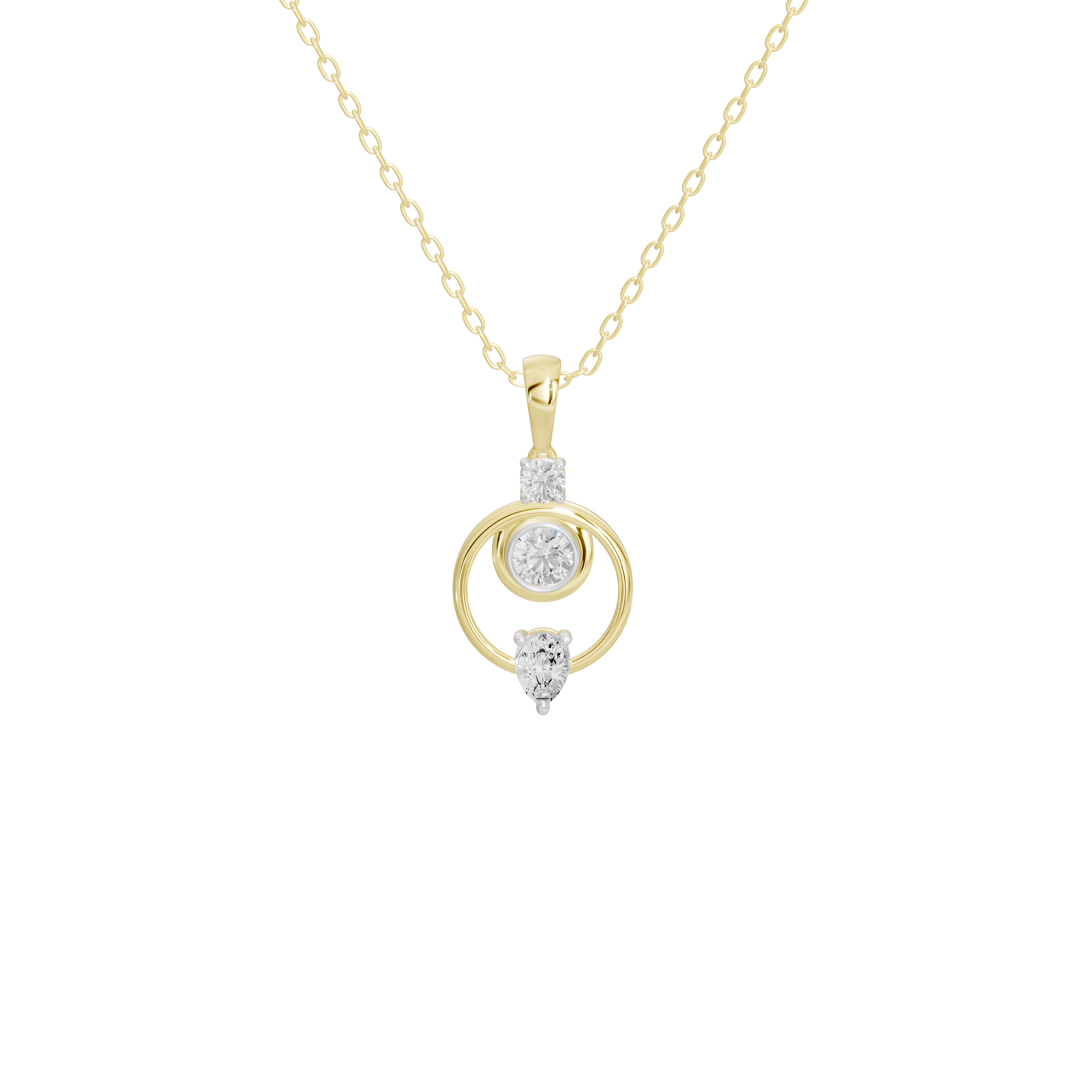 Lune Lab Diamond Pendant