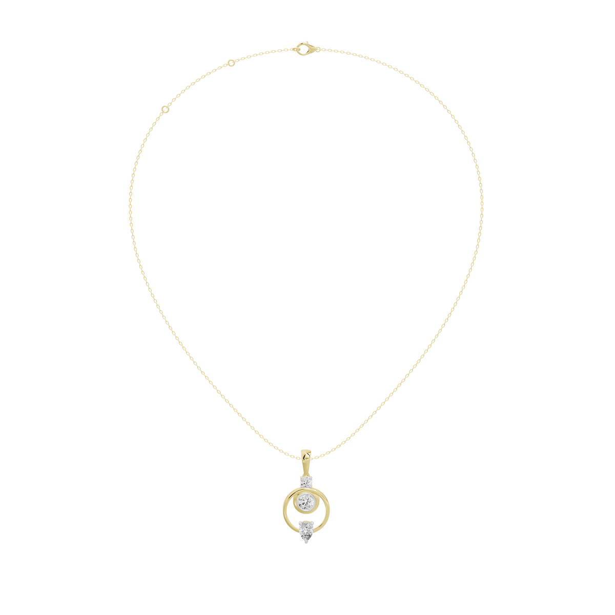 Lune Lab Diamond Pendant