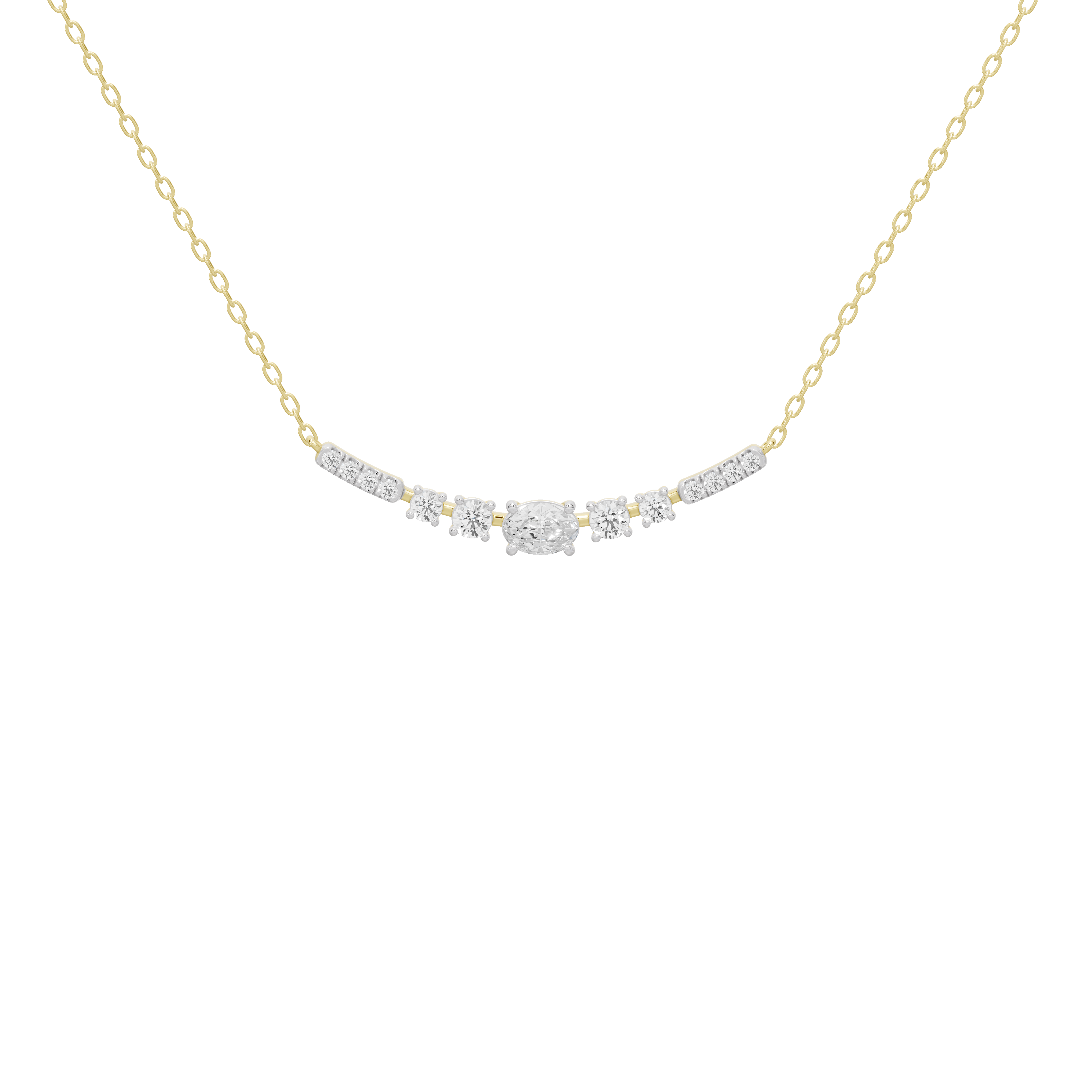 Nell Sleek Lab Diamond Pendant