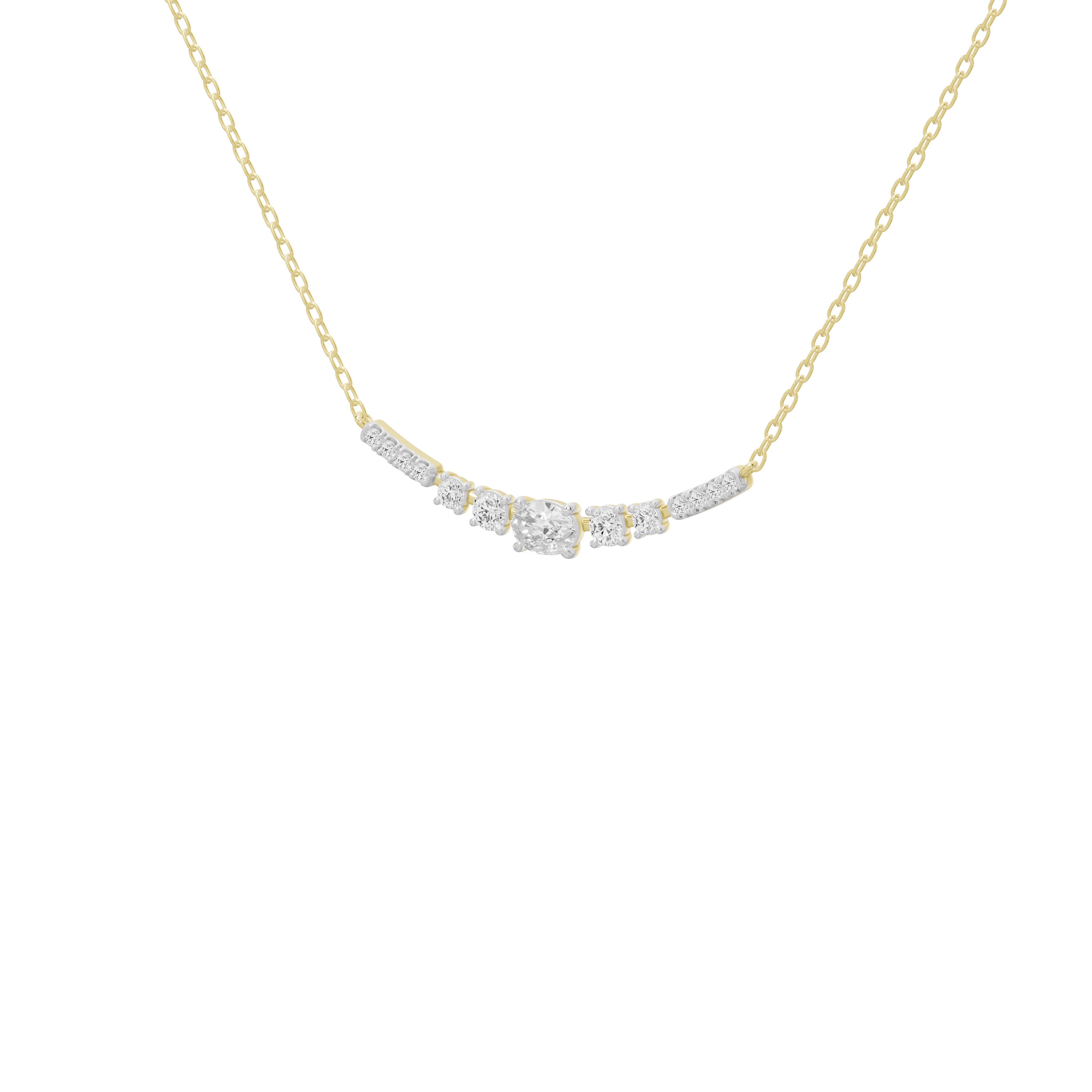 Nell Sleek Lab Diamond Pendant