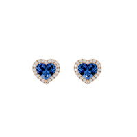 Sparkly Heart 1.815 Carat Lab Grown Diamond Earrings