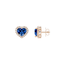 Sparkly Heart 1.815 Carat Lab Grown Diamond Earrings