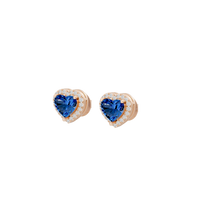 Sparkly Heart 1.815 Carat Lab Grown Diamond Earrings