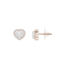 Sparkly Heart 1.815 Carat Lab Grown Diamond Earrings